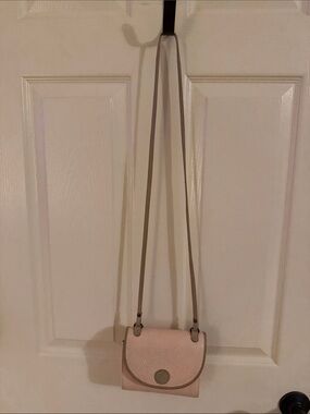 Liz Claiborne Blush Pink Textured Crossbody Bag